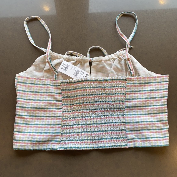 NWT Tilly’s plaid crop cottage-core tank top - Picture 6 of 7